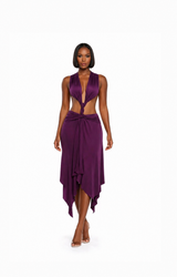 “MELISSA”  DRAPE MIDI DRESS