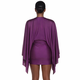 “ATHENA” DRAPE MINI DRESS