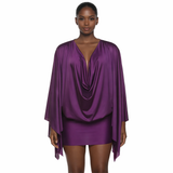 “ATHENA” DRAPE MINI DRESS