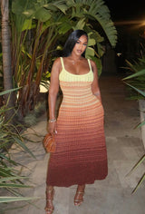 “MONTANA” SUNSET MIDI DRESS (S-XL)