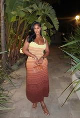 “MONTANA” SUNSET MIDI DRESS (S-XL)