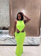 “TEMI” BACKLESS DRESS