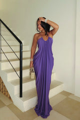 “AMARA” DRAPE MAXI DRESS