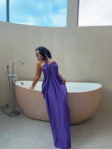 “AMARA” DRAPE MAXI DRESS