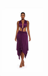 “MELISSA”  DRAPE MIDI DRESS
