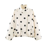 “JAZZY” POlKA-DOT BOMBER JACKET