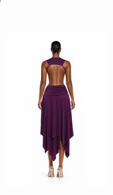 “MELISSA”  DRAPE MIDI DRESS