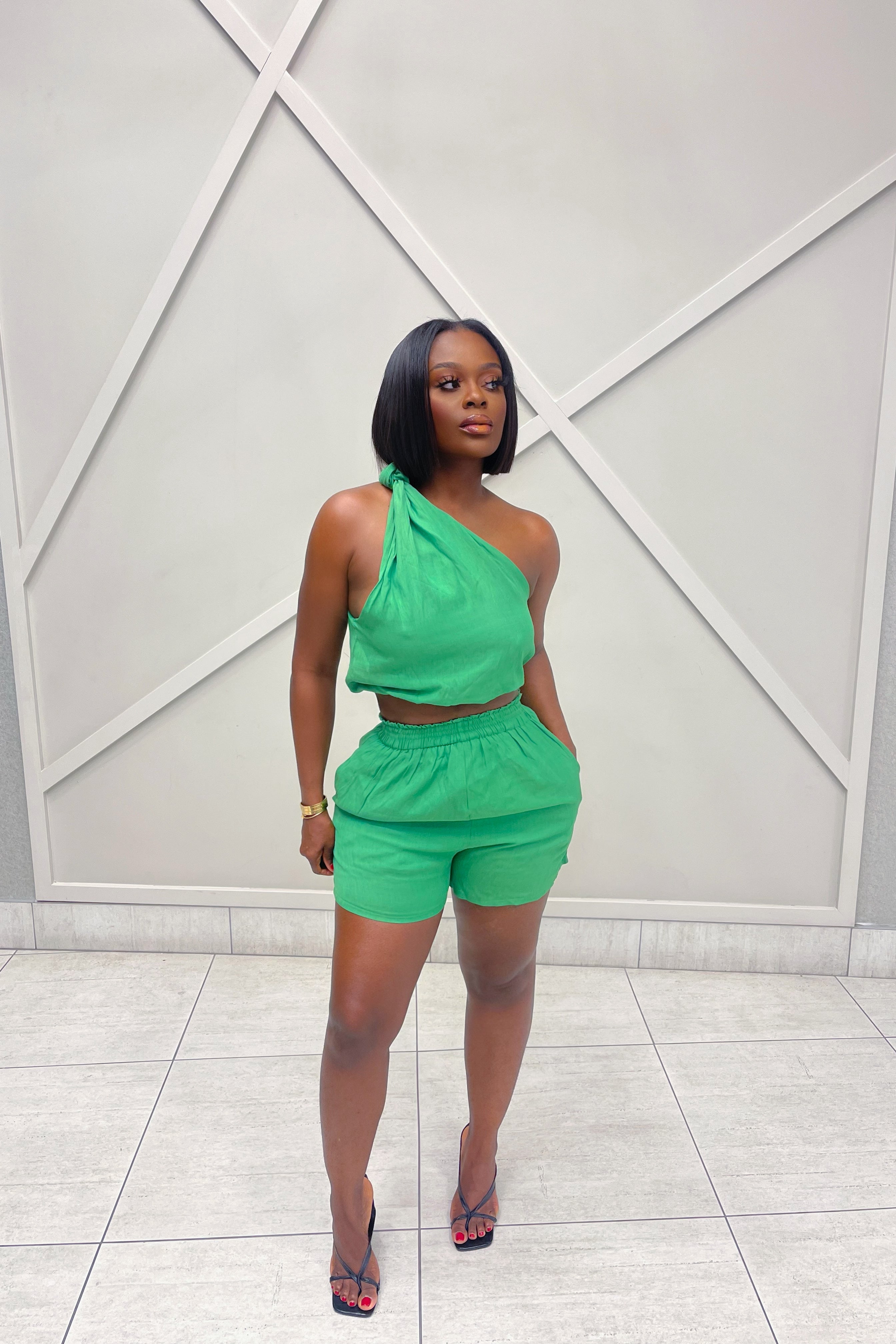 “ATIA” TWO PIECES SET- GREEN – jeneevalabel
