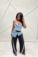 “LILLY” PATCHWORK PANTS (S-XL)