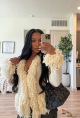 “LUXE” FRINGE KNIT CARDIGAN