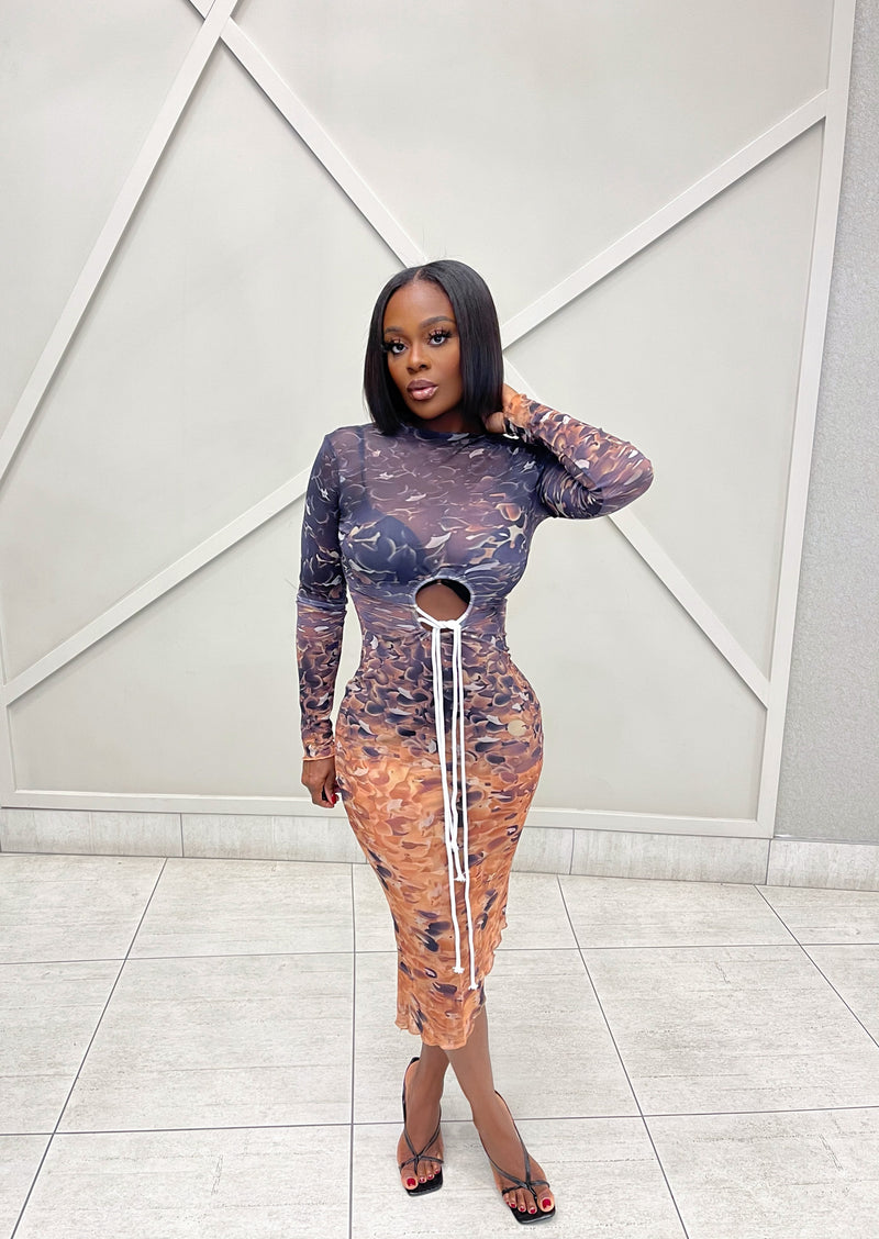 “YOLISA” MESH DRESS