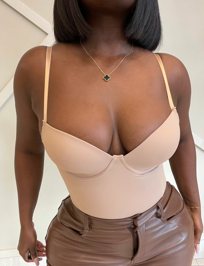 FOREVER SNATCHED BODYSUIT -NUDE