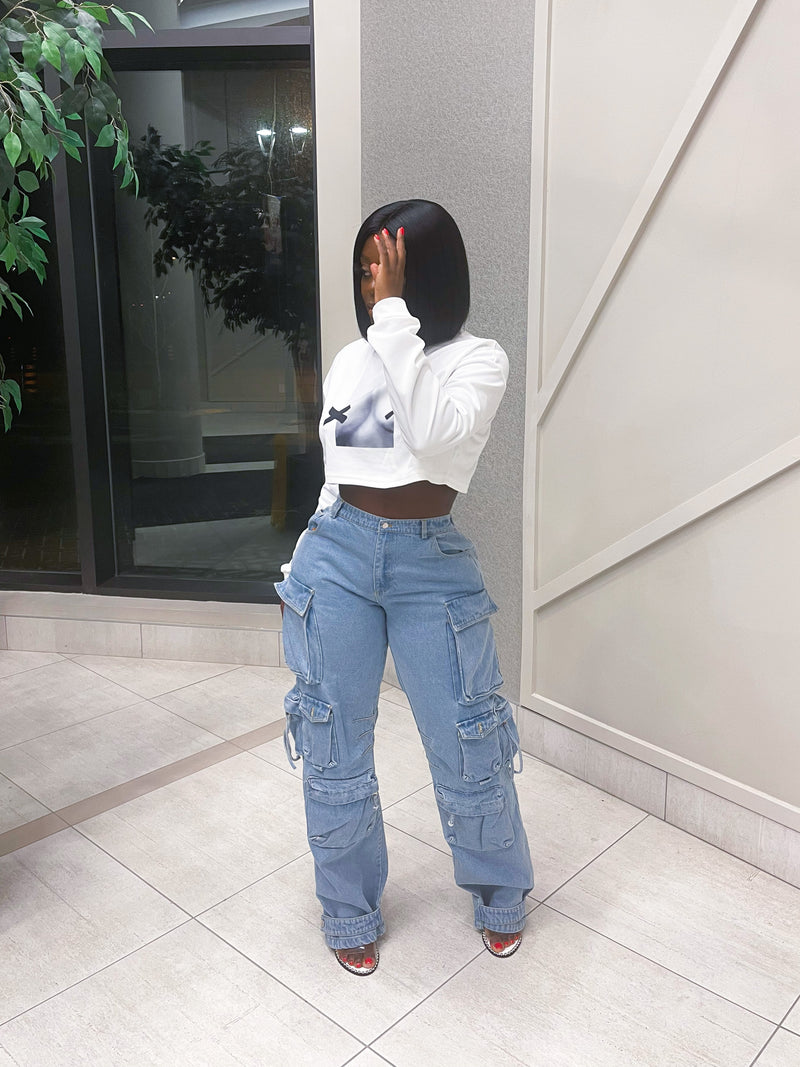 “KARMA” CARGO JEANS