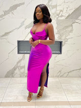“DON’T BE LATE” BACKLESS DRESS