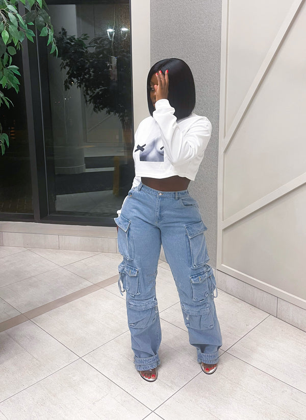 “KARMA” CARGO JEANS